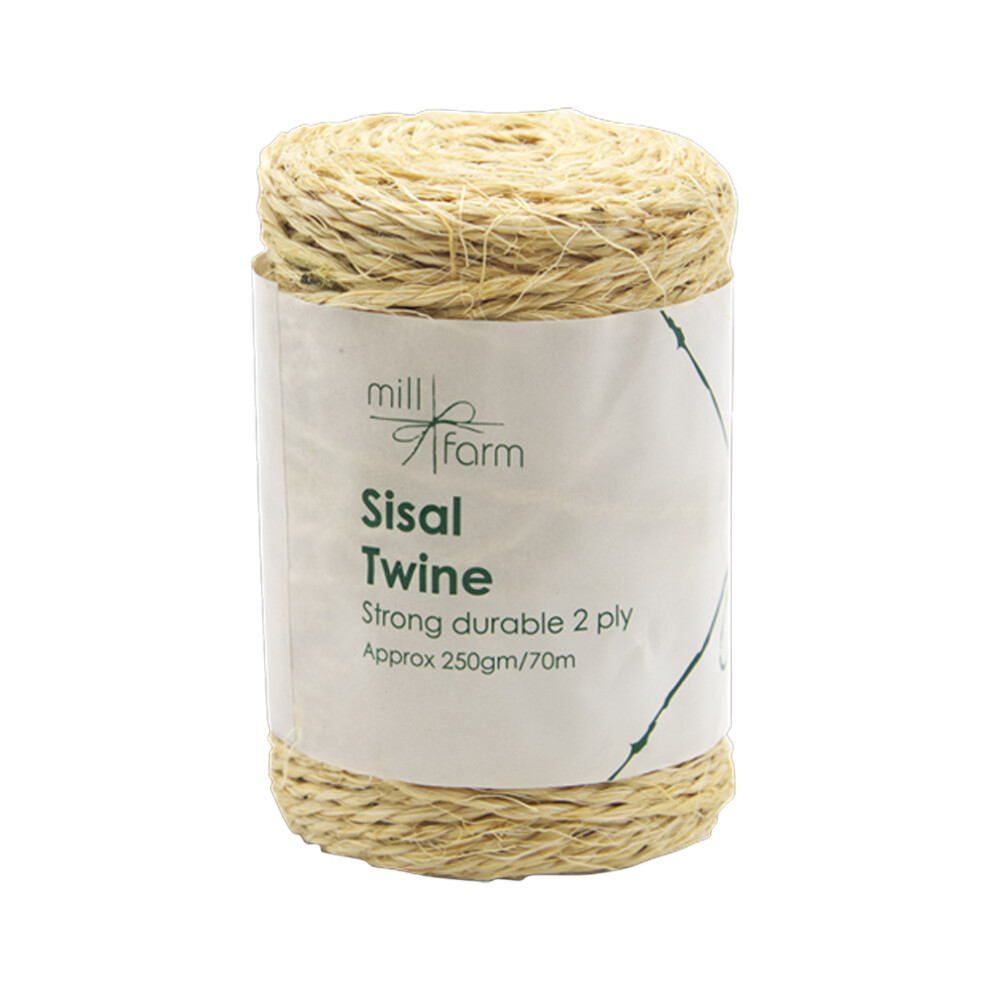 Mill Farm 2Ply Sisal Twine Spool Large 250G / 70M 5063750896571