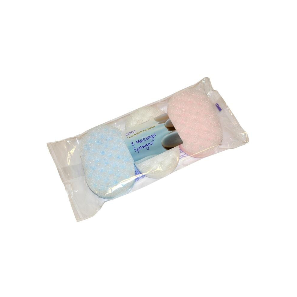 Caress Massage Sponge 3Pk