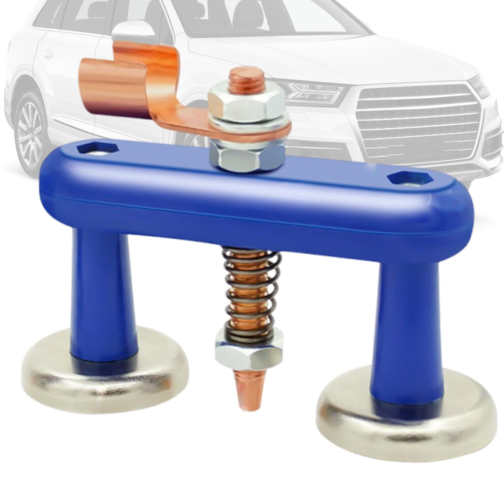 Magnetic Ground Clamp For Welding, Adjustable Welder Fixture, Precision Welding Magnet Head, Blue L 9412369321213