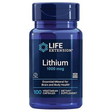 Life Extension Lithium 1000 mcg 100 Count