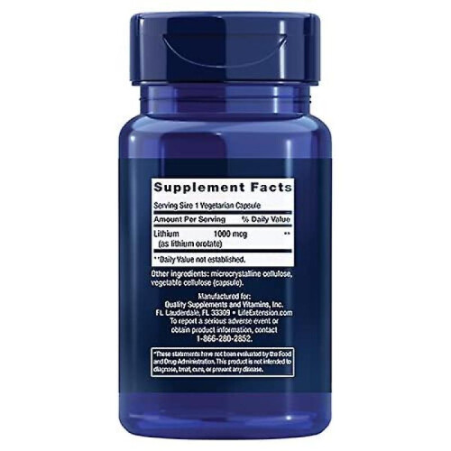Life Extension Lithium 1000 mcg 100 Count 1
