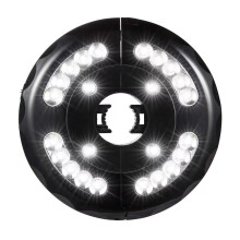 Patio Umbrella Light LED, 24 LED Wireless Parasol Light, 3 Modes, Battery Powered Outdoor Garden Pole Light, Black