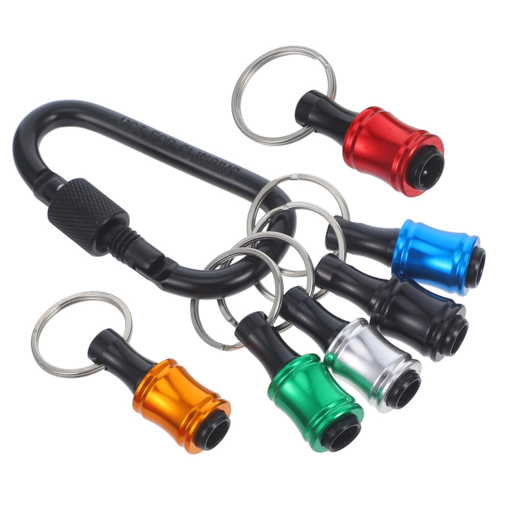 Flexible Drill Bit Extension Set, 6Piece, Quickrelease Bit Holder With Keychain Carabiner For Diy And Professional Use 9412369321473