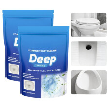 Foaming Toilet Cleaner, SelfActivating Powder, Cleans Stains in 5 Minutes (Pack of 2)