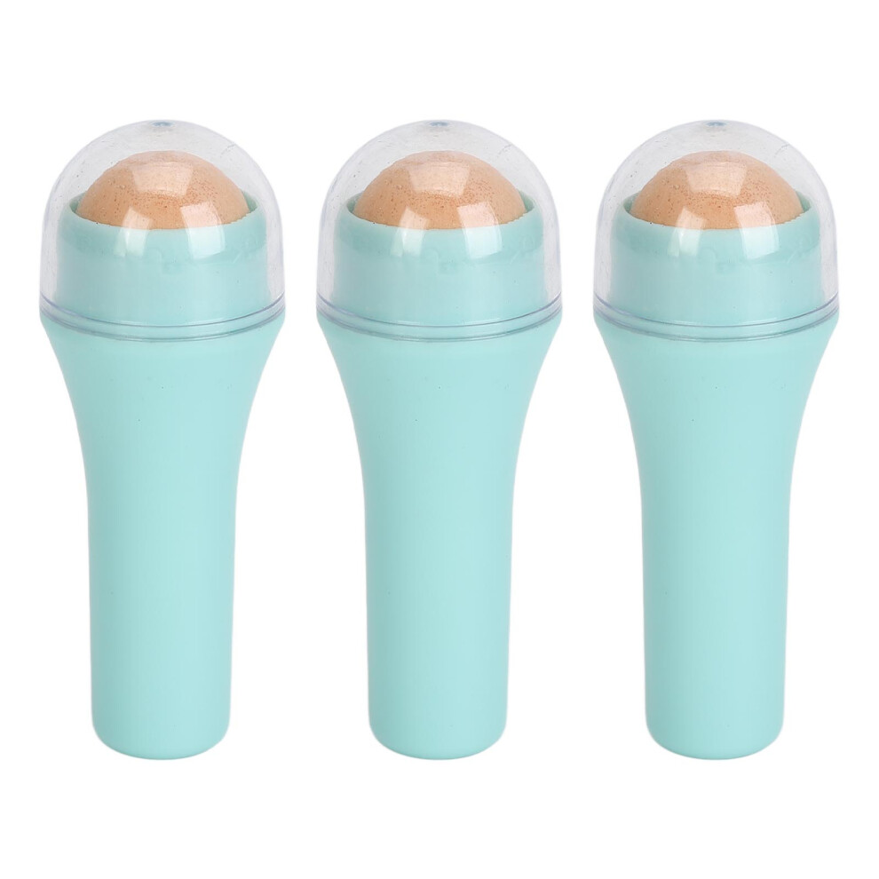 Double Heads Volcanic Roller Oil Control Reusable Facial Massage Tool For Oily Skin Gently Roll Excess Oil Remover Mini Size Suitable For Acne Prone