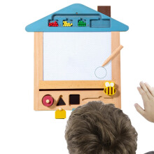 Magnetic Drawing Board for Kids Wooden Painting Pad Erasable Doodle for Toddlers 3