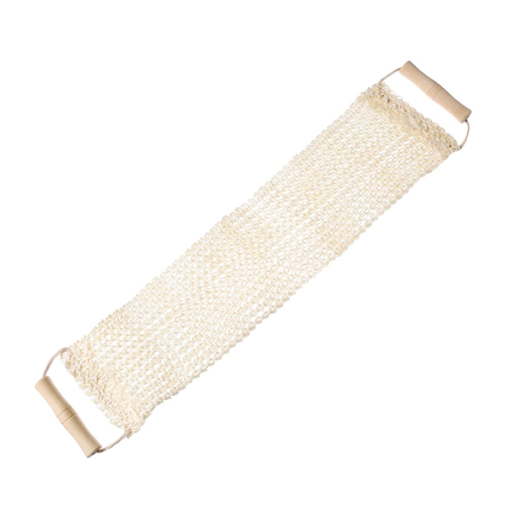 Sisal Back Scrubber for Shower Long Reach Exfoliating Bath Towel with Handles