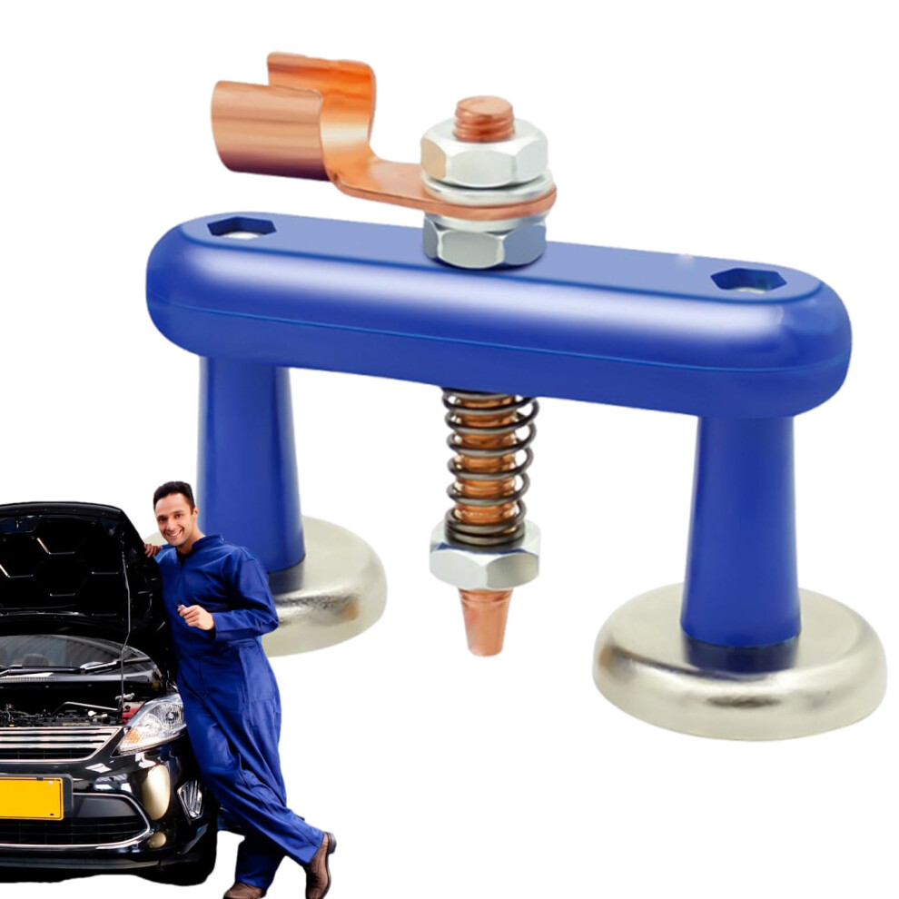Welding Ground Clamp Magnetic Welding Clamp Welder Fixture Tool Heavy Duty For Craft Projects Auto Body Blue L 9412369321992