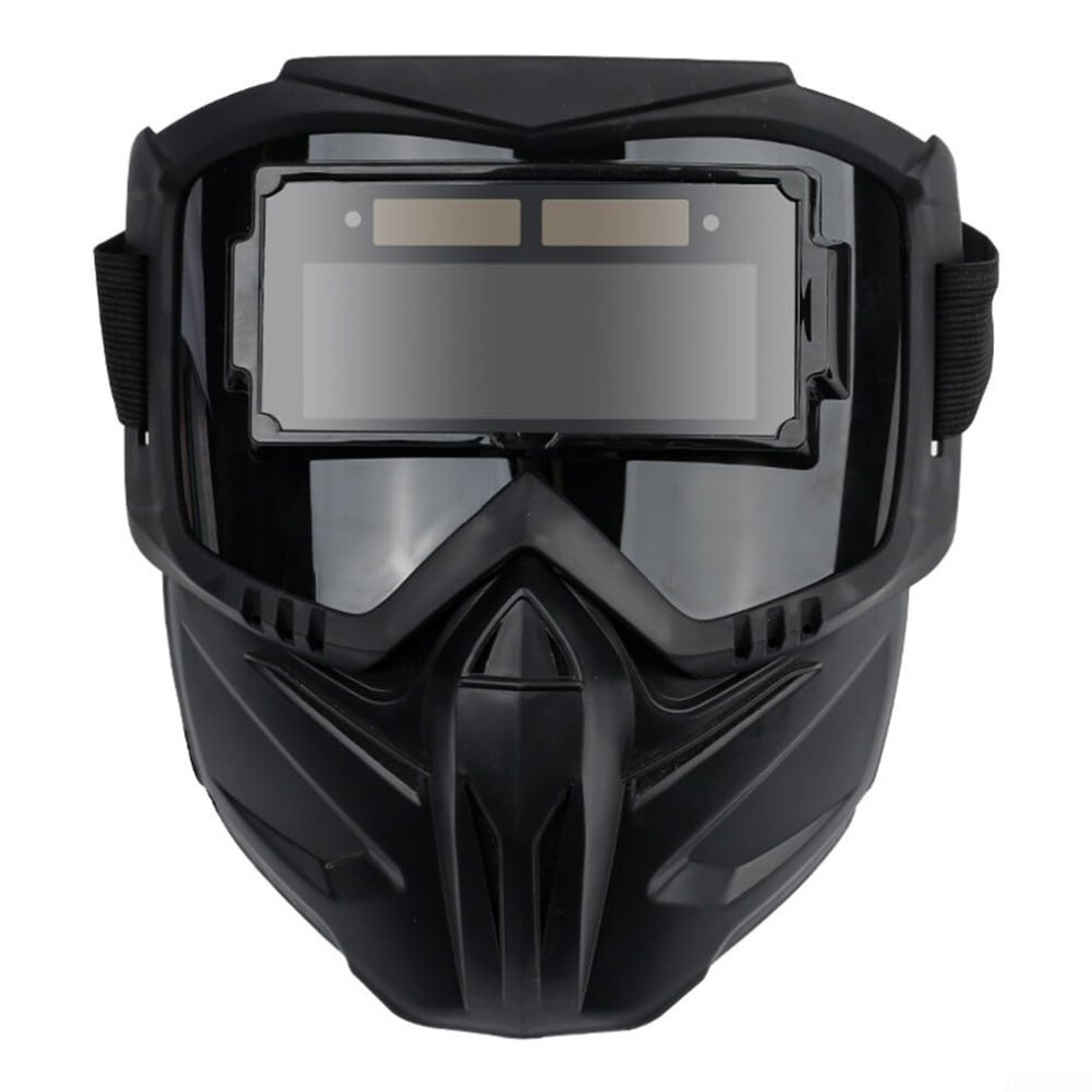 Welding Mask With Flexible Detachable Shield For Grinding And Sandblasting, Adjustable Strap, One Size, Universal Fit 9412369322302