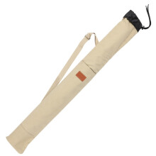 Fishing Rod Case Canvas 7x55 Inch, Density, With Side Pocket, Handle, Zipper, Drawstring For Outdoor Use