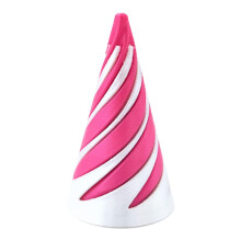Impossible Pyramid Passthrough Sculpture Cone Gear Spinner Fidget Toy Spiral Cone Fidget Toy Pass Through Pyramid Fidget Toy Stress Relief Toy Red