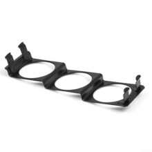 Car Gauge Holder Triple 52mm Pod Panel for Standard DIN Stereo Slot Universal Black Metal