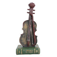Dekorative Spieluhr, Sammlerstücke für die Heimdekoration, Instrumentenmodellierung & Notenelemente, Vintage-Musikinstrumentendekoration für
