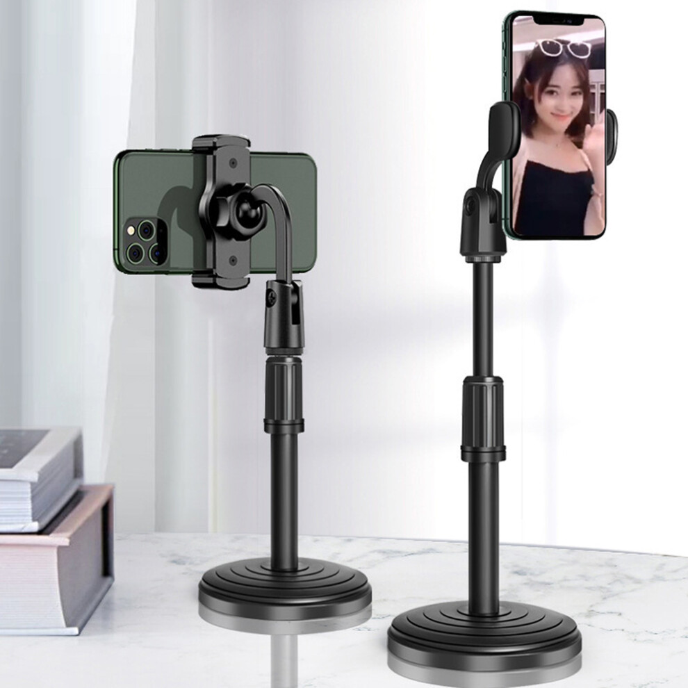 Cell Phone Holder, Adjustable Height And Angle Desktop Stand For Home Office Ergonomically Designed Handsfree Phone Stand With 360-Degree Rotating 9128293442787