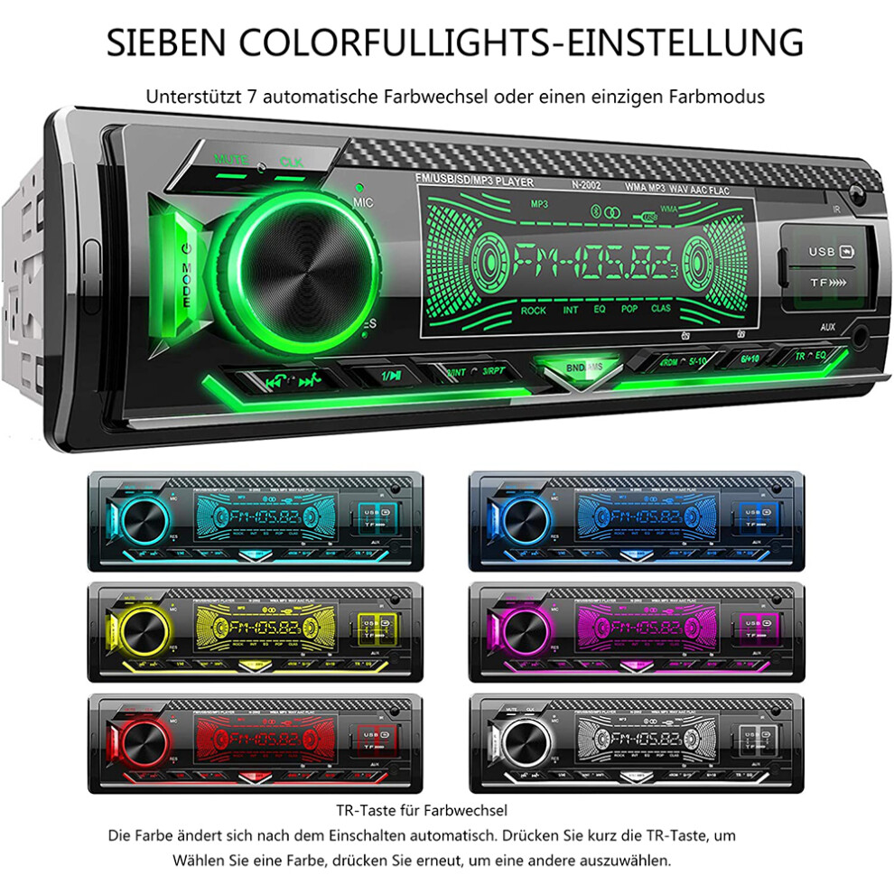 Innovative Car Stereo, Single Din Receiver With Bluetooth Hands Free, Stream Music, Usb Playback, Am Fm Radio, Perfect For Modern Driving Experience 9128293442688