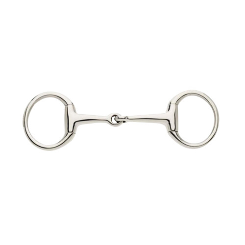(5.75in, Silver) Lorina Single Jointed Eggbutt Bradoon