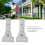 Sturdy Aluminium Flag Pole Bracket 180 Adjustable Wall Holder 2Pcs 4