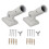 Sturdy Aluminium Flag Pole Bracket 180 Adjustable Wall Holder 2Pcs 2