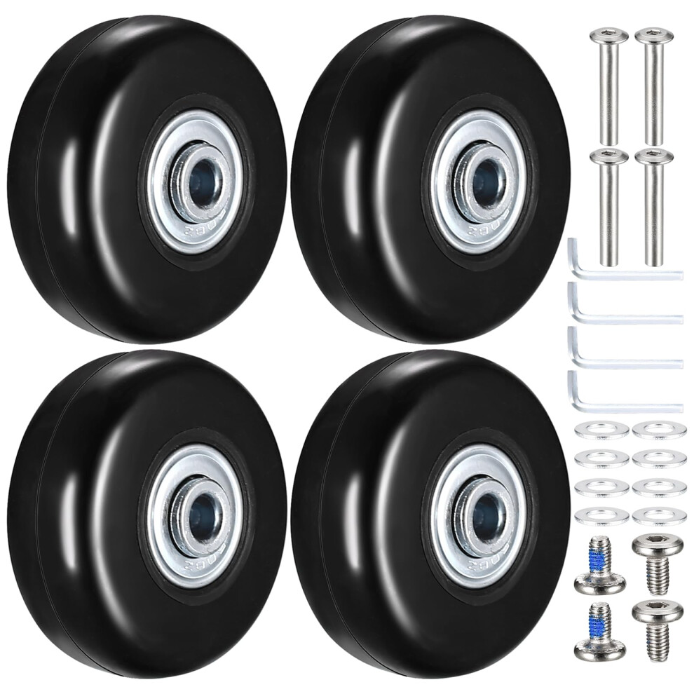 Brand Rubber Swivel Caster Wheel Kit 4Piece Set 50X18mm Rubber Wheel Replacement For Furniture And Carts 9189345140037