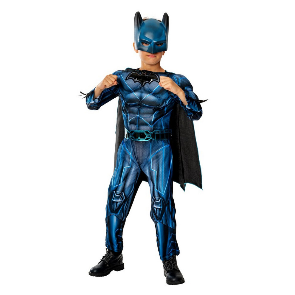 Batman (7-8 Years, ) Boys Bat-Tech Deluxe Costume Blue/Black