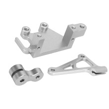 Aluminium RC Servo Halter Arm Set für Promoto MX 1/4 Elektromotorrad Silber
