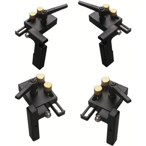 Adjustable aluminum miter rail for woodworking, sliding stop (left long) Left Long 1