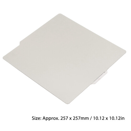 Flexible 3D Printer Build Plate 257x257mm Spring Steel Double Sided 1