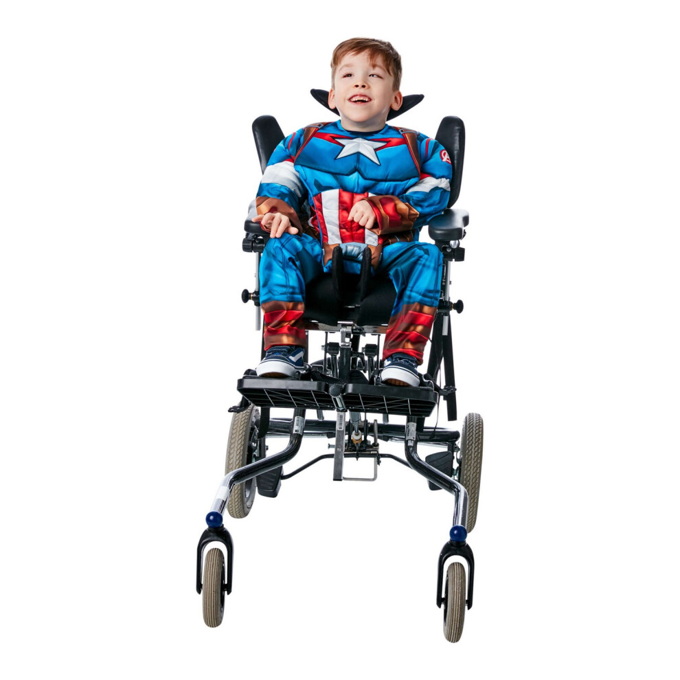 Captain America (L, ) Childrens/Kids Adaptive Costume Blue/Red/White