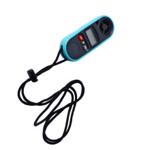 Handgehaltenes LCD-Anemometer Thermometer, Windgeschwindigkeits- & Temperaturmesser, beleuchtetes Display