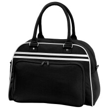 (One Size, Black/White) Bagbase Retro Bowling Bag (23 Litres)