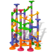 Kids Children Marble Race Run Blocks Rail Track Toy Construction Game