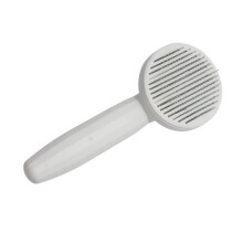 Self-Cleaning Pet Grooming Comb for Cats & Dogs, White, Versatile