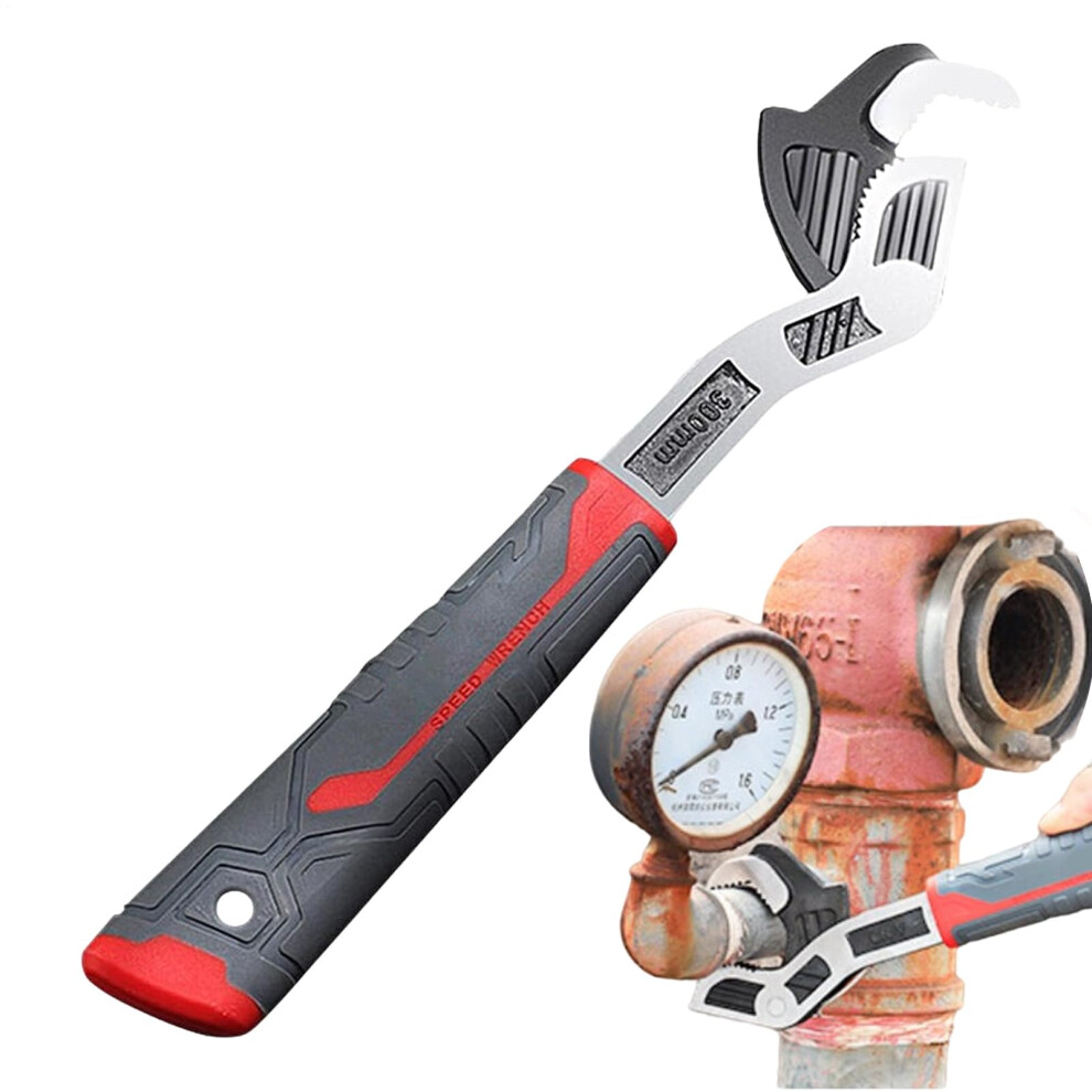 Adjustable Thin Wrench, Durable Wrench, Ergonomic Nonslip Grip With Wide Jaw Opening For Secure Hold, Allpurpose Plumbing Tool For Repairs, 30.5 Cm. 9412369324108
