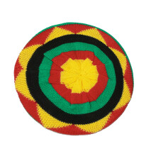 Comfortable Stretchable Jamaican Beret Hat Rainbow Color Soft-F