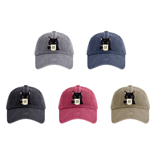 Cotton Baseball Hat With Sun Hat Backband-Navy Blue Figure 2 1