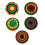 Comfortable Stretchable Jamaican Beret Hat Rainbow Color Soft-F 2