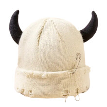 City Streetwear – chapeau entrelacé, épingle artistique en-Blanc