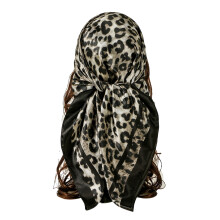 Multipurpose Sunproof Scarf With Stylish Animal Print-Black