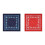 Airy Cotton Square Scarf Patterned Flexible Wrap For-Navy Blue 2