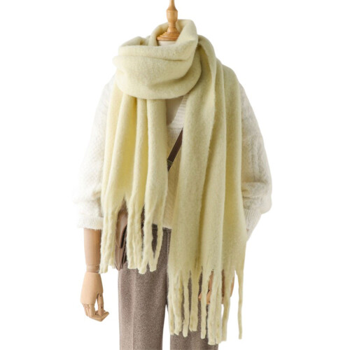 Écharpe d'hiver Simple en Polyester, couvre-chef, châle-16