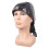 Casquette en cuir PU avec strass, sangle-Style double épée 1