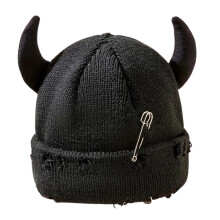 City Streetwear – chapeau entrelacé, épingle artistique en-Noir