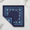 Airy Cotton Square Scarf Patterned Flexible Wrap For-Navy Blue 6