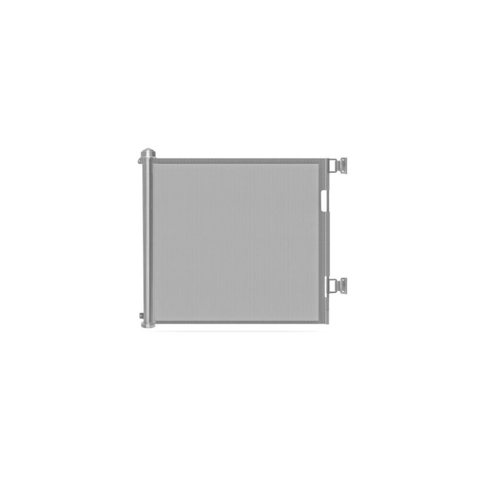 Retractable Mesh Baby Gate, Child Safety Gate for Doorways Stairs Hallways, Pet Gate Extends Up to 150cm Wide 86cm Tall, Space Saving Design with Trip