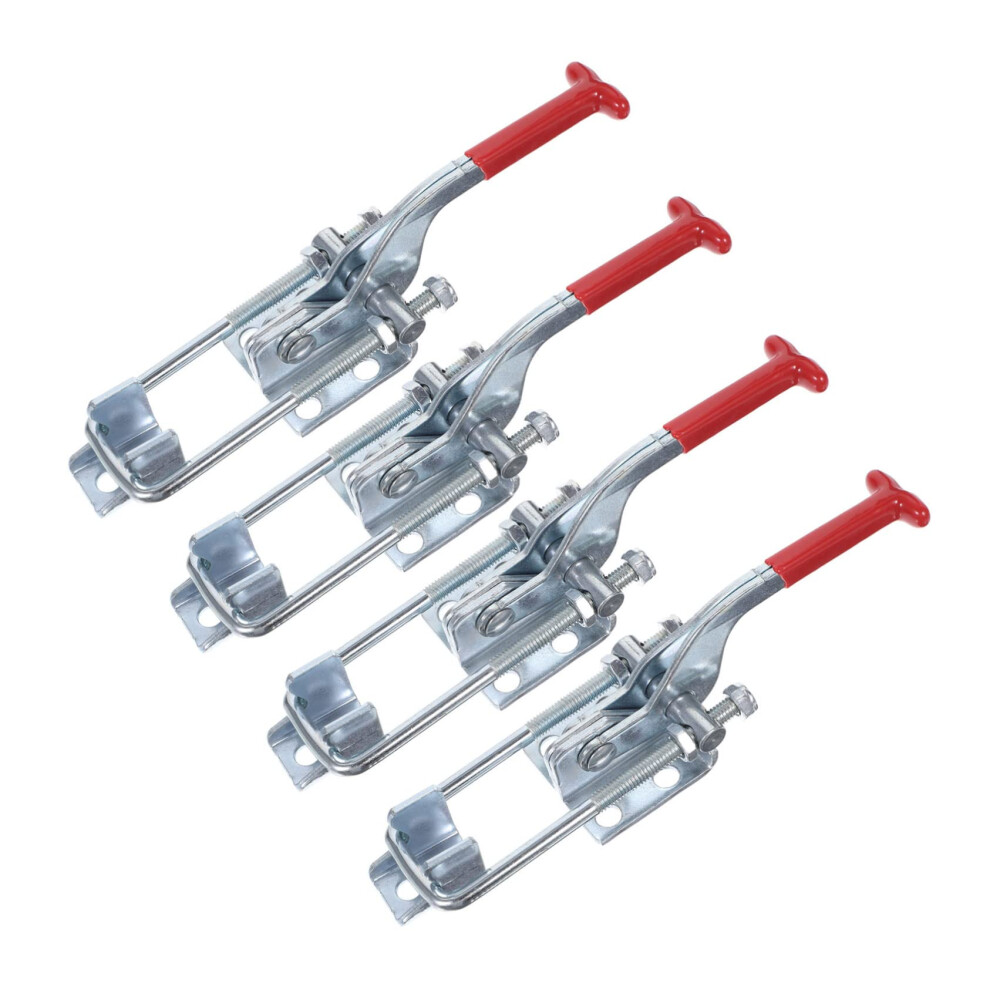 4Pcs Adjustable Heavy Duty Toggle Latch Clamps Galvanized Iron For Tool Boxes Smokers Carriers 9189345140976