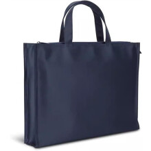 Men's Briefcase Handbag for Work - Business Conference Bag 30x39x8cm Blue Leather Style