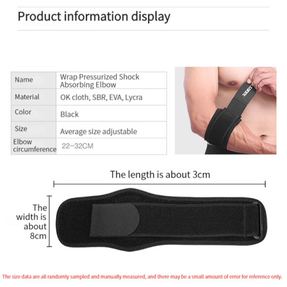 Compression Brace for Elbow Stability, Sports Forearm Support with Individualized Compression and Durable EVA Cushioning, Breathable and Comfortable