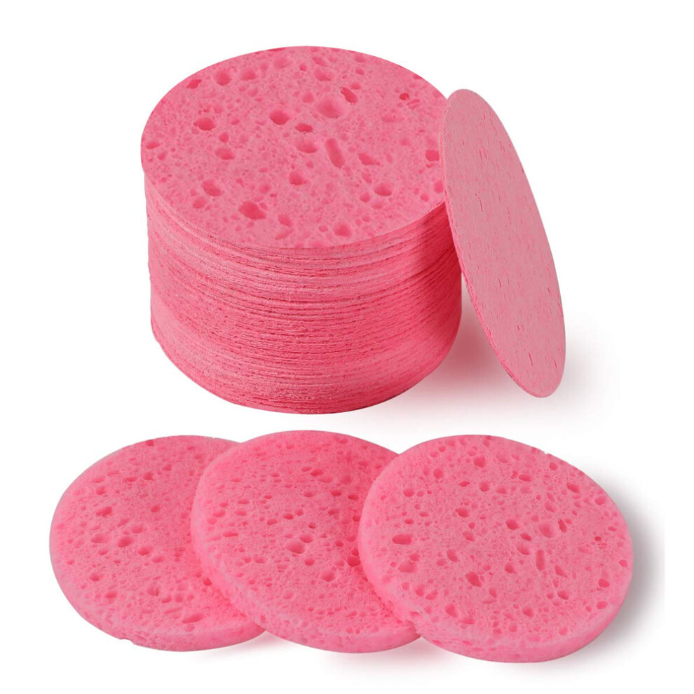 Professional Cosmetic Spa Sponges for Estheticians, Natural Cellulose Face Sponge with Superior Absorbency, Facial Sponges Compressed for Deep Pore