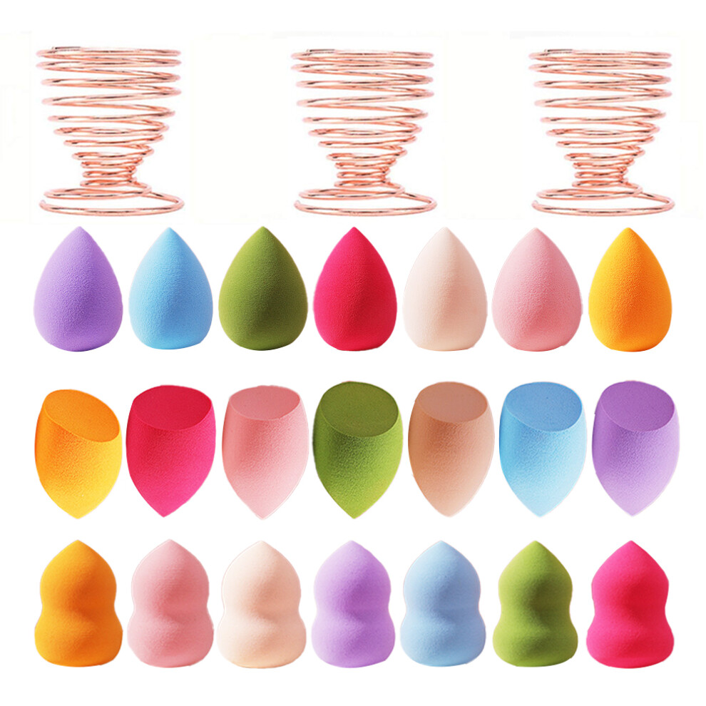 Flawless Makeup Sponges for Blush Application, No Streaks or Marks Guarantee with Soft Feeling Finish, Makeup Blender That Expands When Wet, Reusable