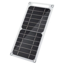Monocrystalline Solar Panel Charger, Portable 6W Outdoor Solution for Multiple Fixing Modes, Reflective Surface for Enhanced Durability